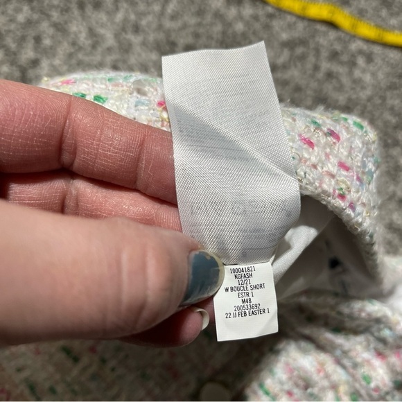 Janie and Jack Girls Boucle Adjustable Waist Fully Lined Shorts Size 8 Easter - Picture 10 of 11